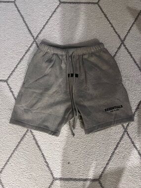 ESSENTIALS Men’s Gray Athletic Sweat Shorts